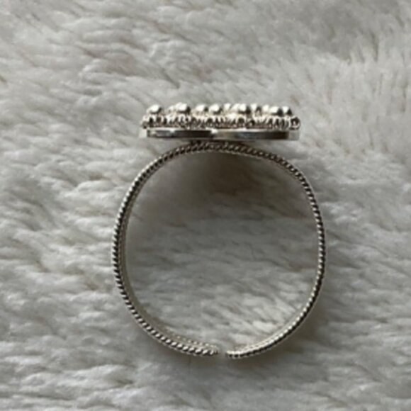 NEW Artisan made Sterling silver Filigree Heart ring .925 Adjustable Valentines - Picture 4 of 7
